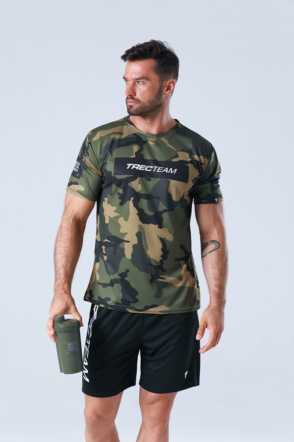 Trec Wear Special forces T-shirt męski z nadrukiem full print moro COOLTREC CAMO Glowne