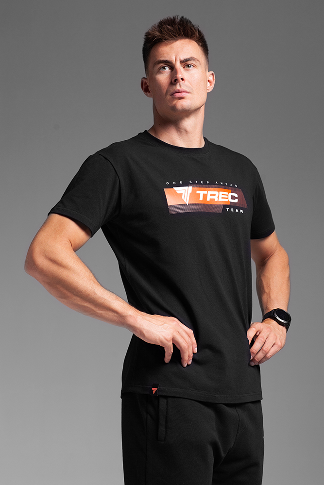 Trec Wear Endurance Czarny T-shirt męski ENDURANCE TSHIRT 121 TREC BLACK Czarny T-shirt męski ENDURANCE TSHIRT 121 TREC BLACK