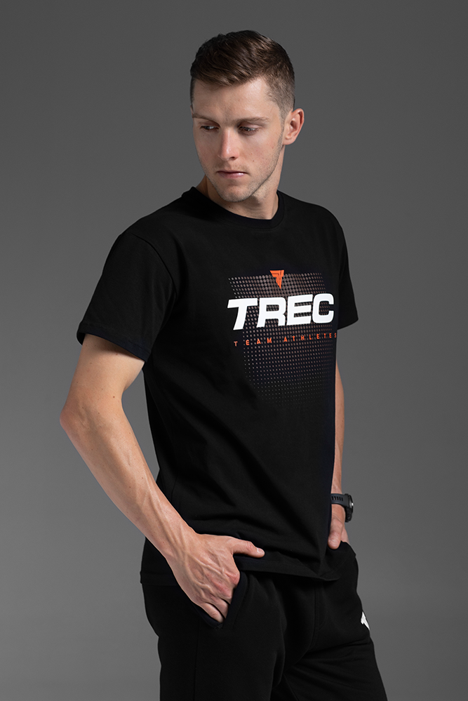 Trec Wear Endurance Czarny T-shirt męski ENDURANCE TSHIRT 122 TTA BLACK Czarny T-shirt męski ENDURANCE TSHIRT 122 TTA BLACK