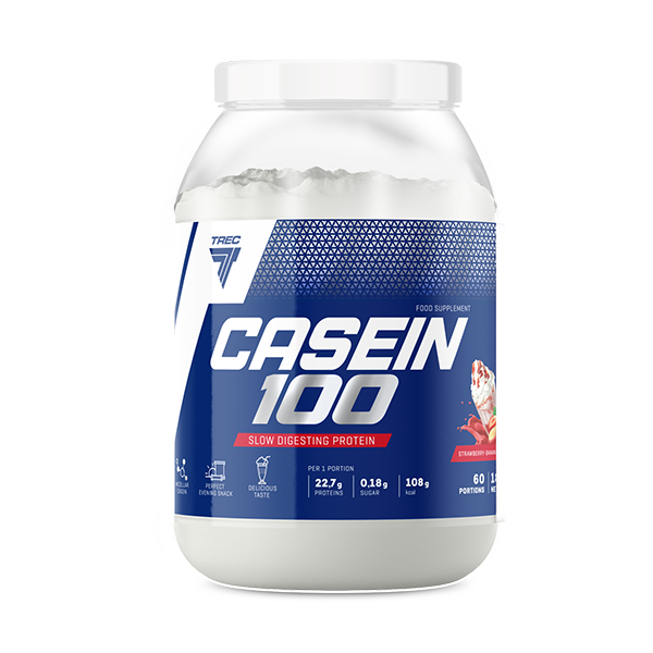 Trec Białko Kazeina CASEIN 100 - idealne białko na noc CASEIN 100