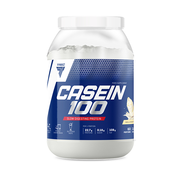 Kazeina CASEIN 100 - idealne białko na noc CASEIN 100 WANILIA