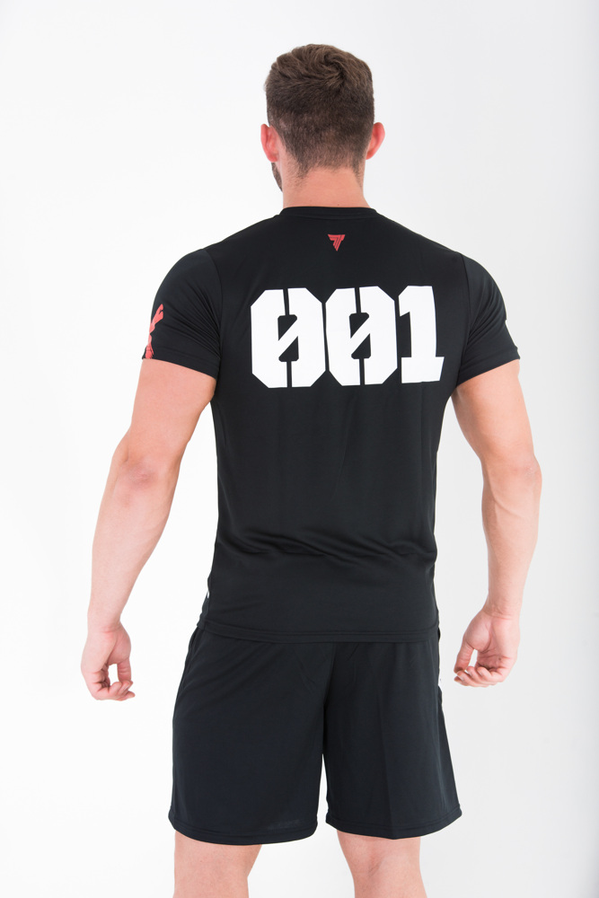 Czarny T-shirt męski z nadrukiem T-SHIRT COOLTREC CROSS BLACK https://www.trec.pl/media/catalog/product/t/s/tshi