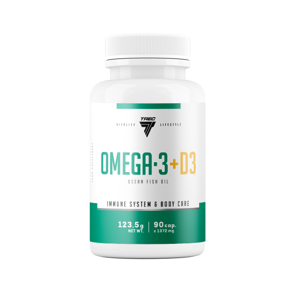 None OMEGA 3 + D3 – kwasy omega 3 z witaminą D3 OMEGA 3 + D3