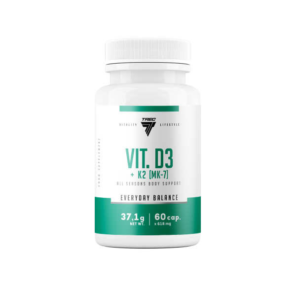 Trec Vitality VIT. D3 + K2 – witamina D3 i K2 w kapsułkach VIT. D3 + K2