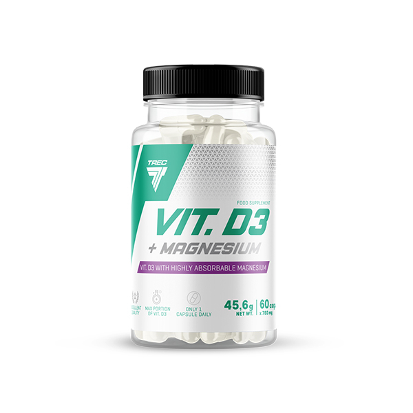 VITAMIN D3 + MAGNESIUM – witamina D3 z magnezem w kapsułkach VITAMIN D3 + MAGNESIUM