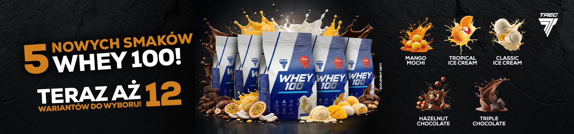 NOWE SMAKI WHEY 100